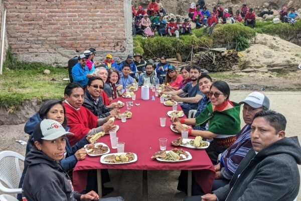 The celebration feast with local leaders, our team – and Martha, second from left