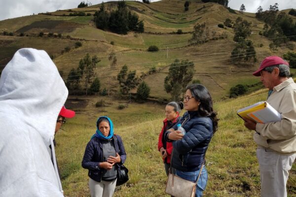 Our first meeting September, 2019 with Martha on the hillside above Llinllin, viewing their water cistern