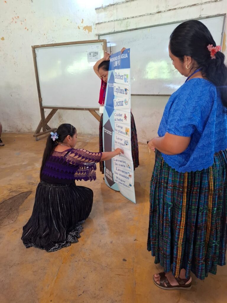 Educators being trained on health and hygiene