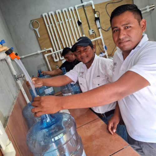 New operators bottling purified water