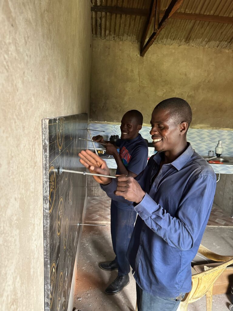 Beginning construction of the water purification system