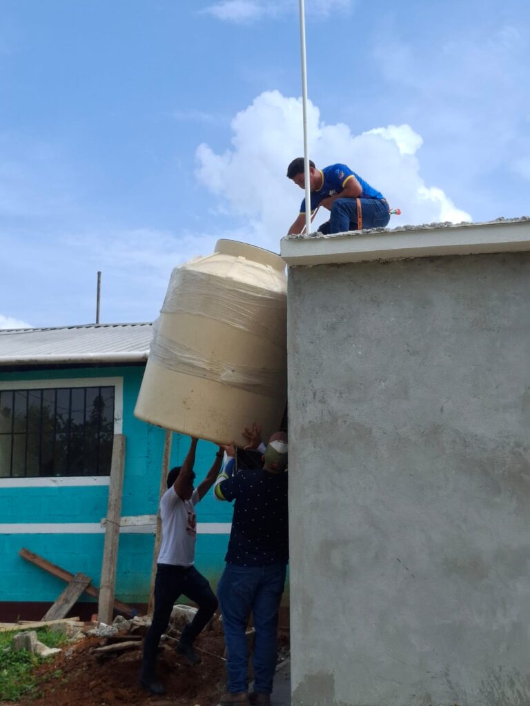 August 24 - moving the water tanks