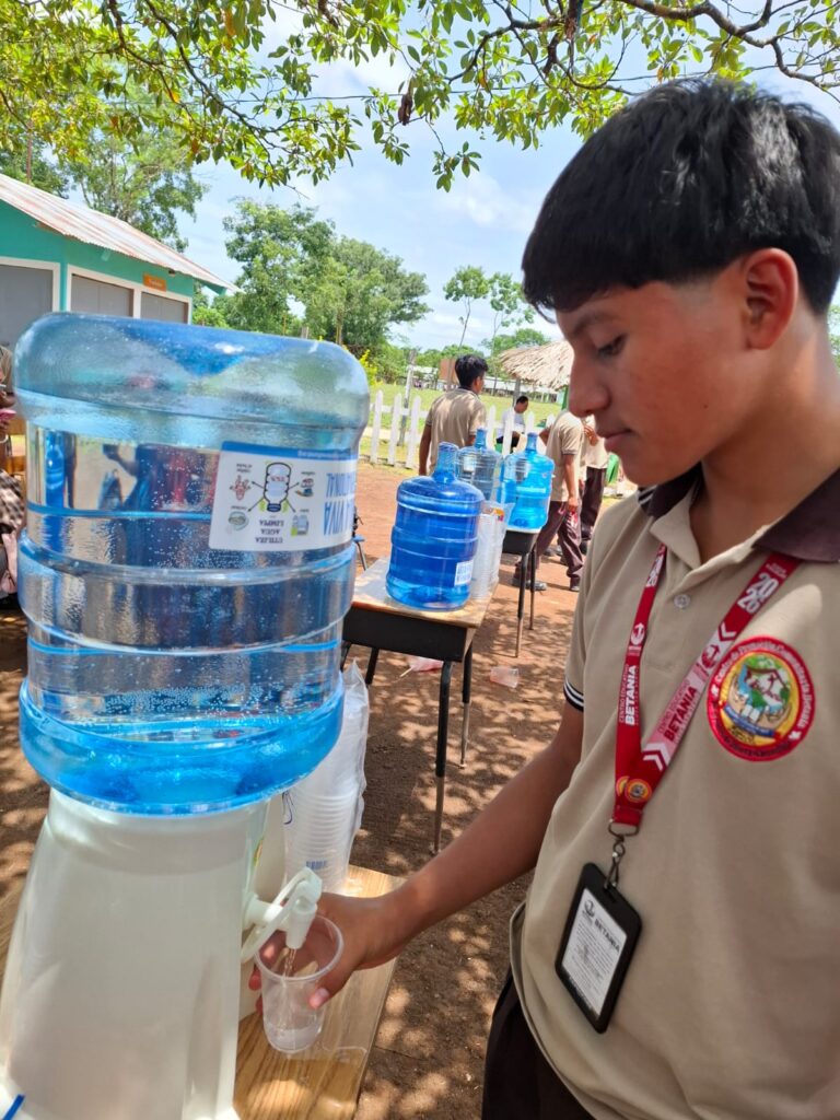 August 28 - A student enjoying a drink of water