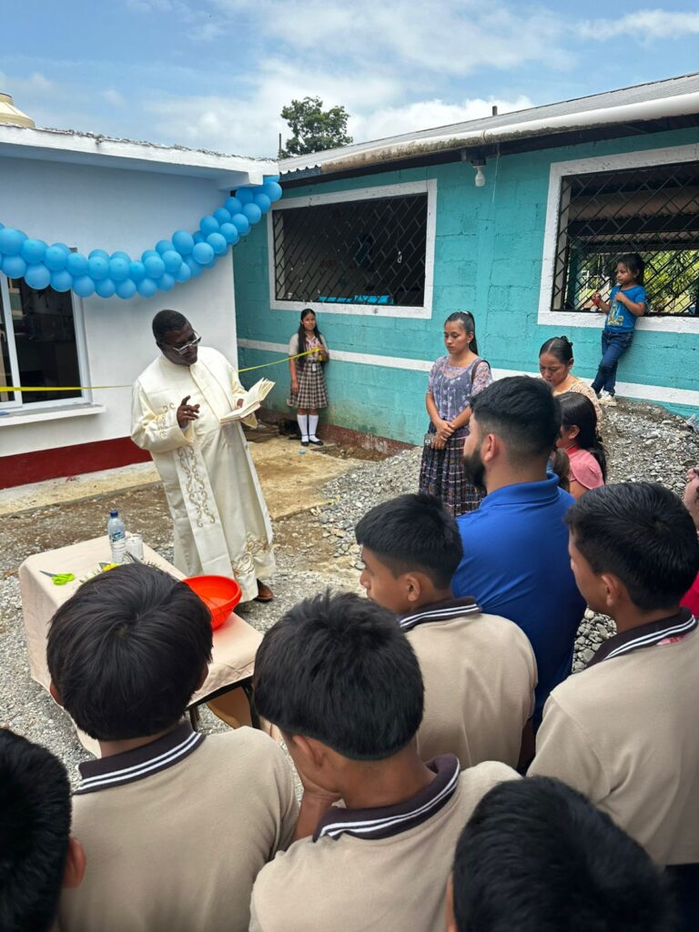 August 28 - Padre Maxi blessing the water room