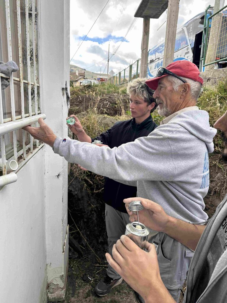 September 22nd - connecting the water source to the purification system