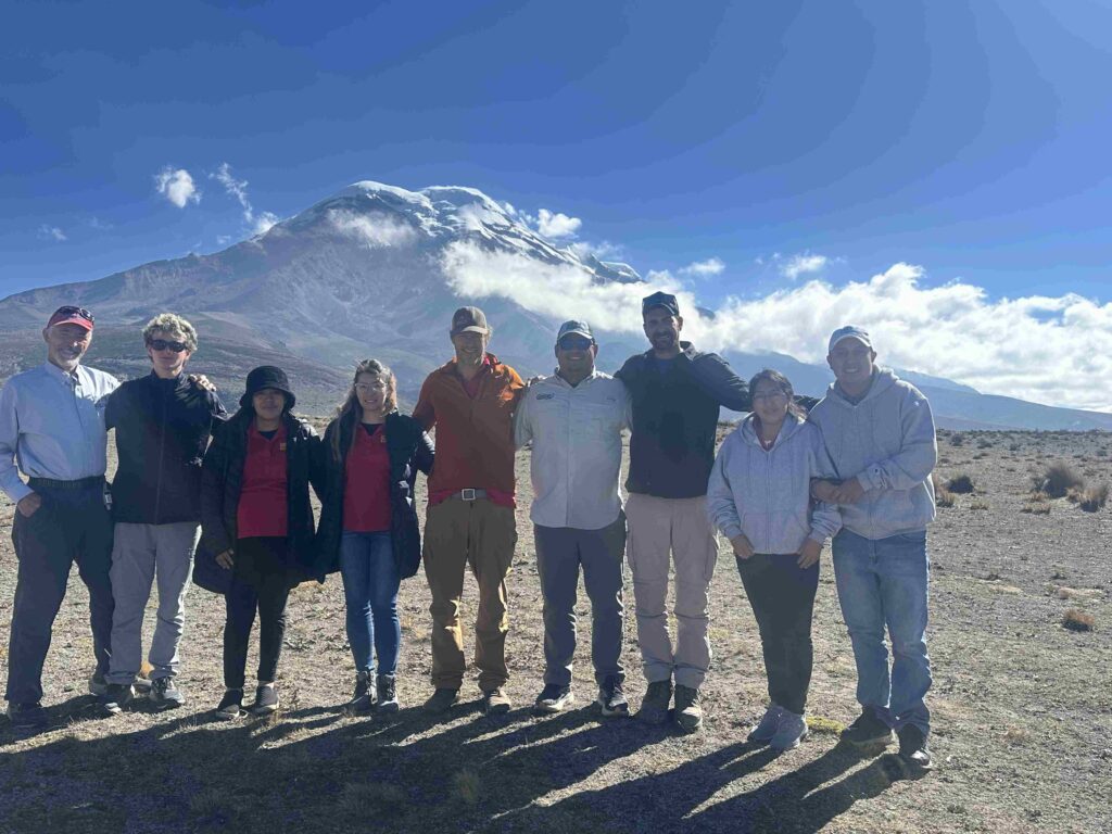 September 25th - the whole team at mount chimborazo